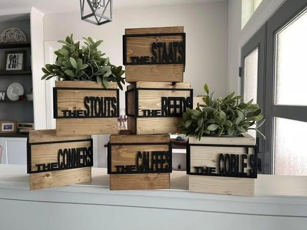Custom Personalized Planter Box (Preorder - Ships in 3-4 Weeks)