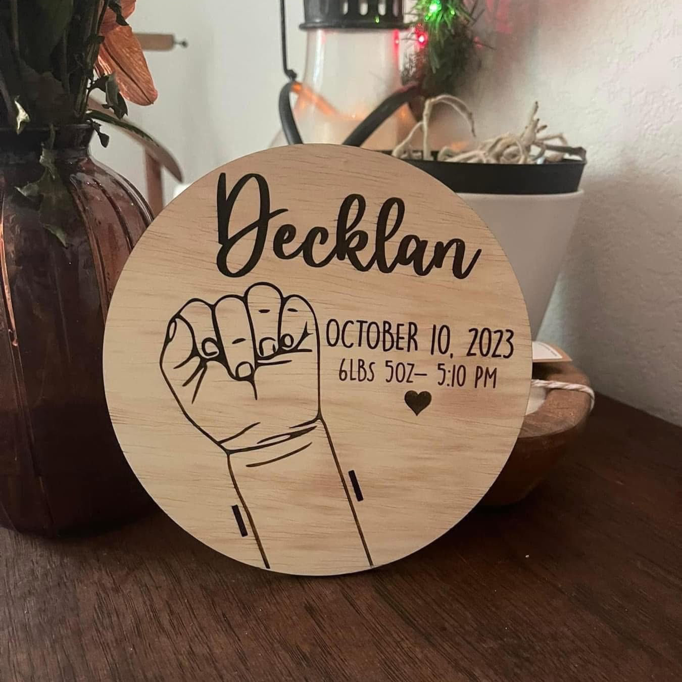 Custom Personalized Baby Bracelet Keepsake (Preorder - Ships in 4-5 Weeks)