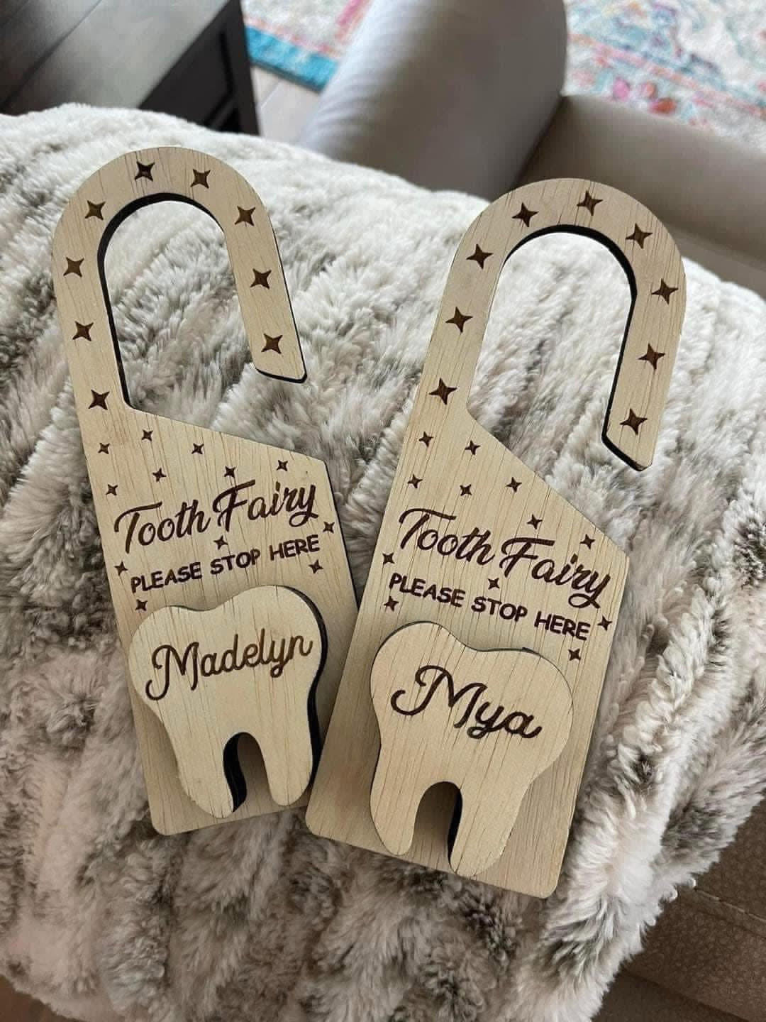 Personalized Tooth Fairy Doorhanger (PREORDER - SHIPS IN 4-5 WEEKS)