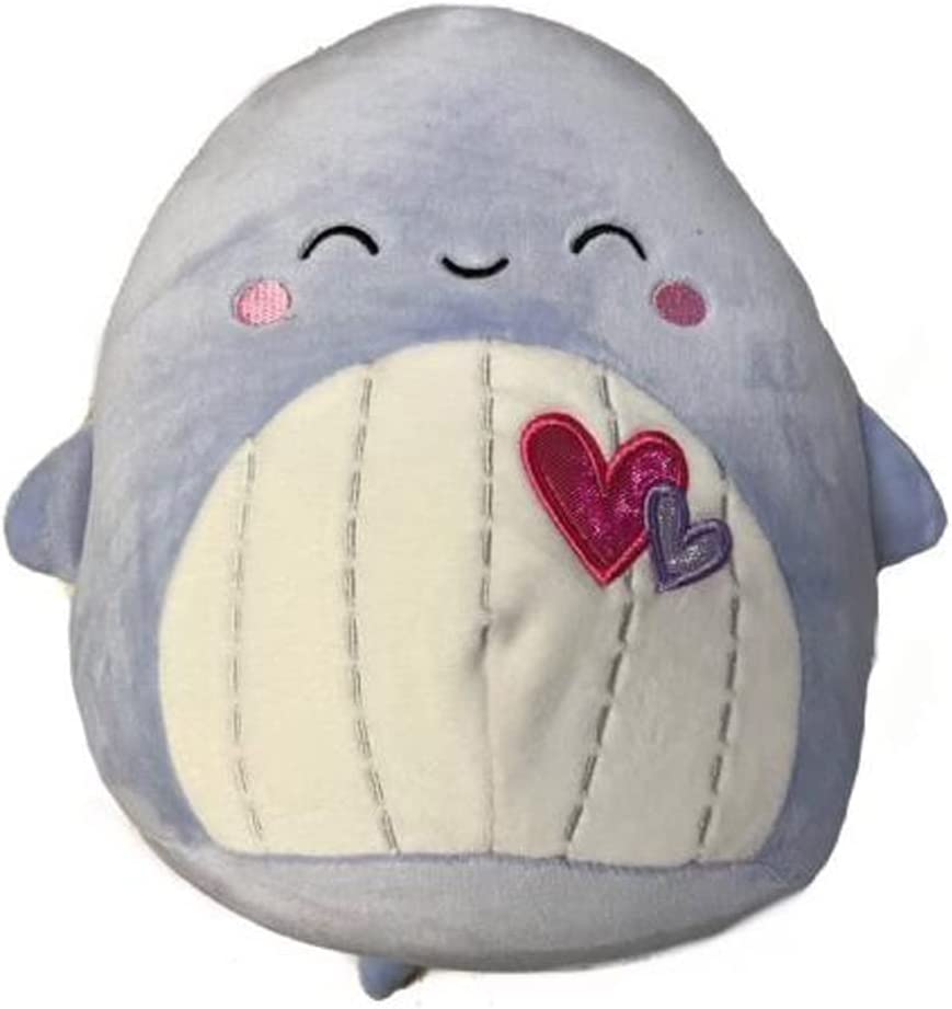 Squishmallows Samir the Whale 8" Valentine's Stuffed Plush
