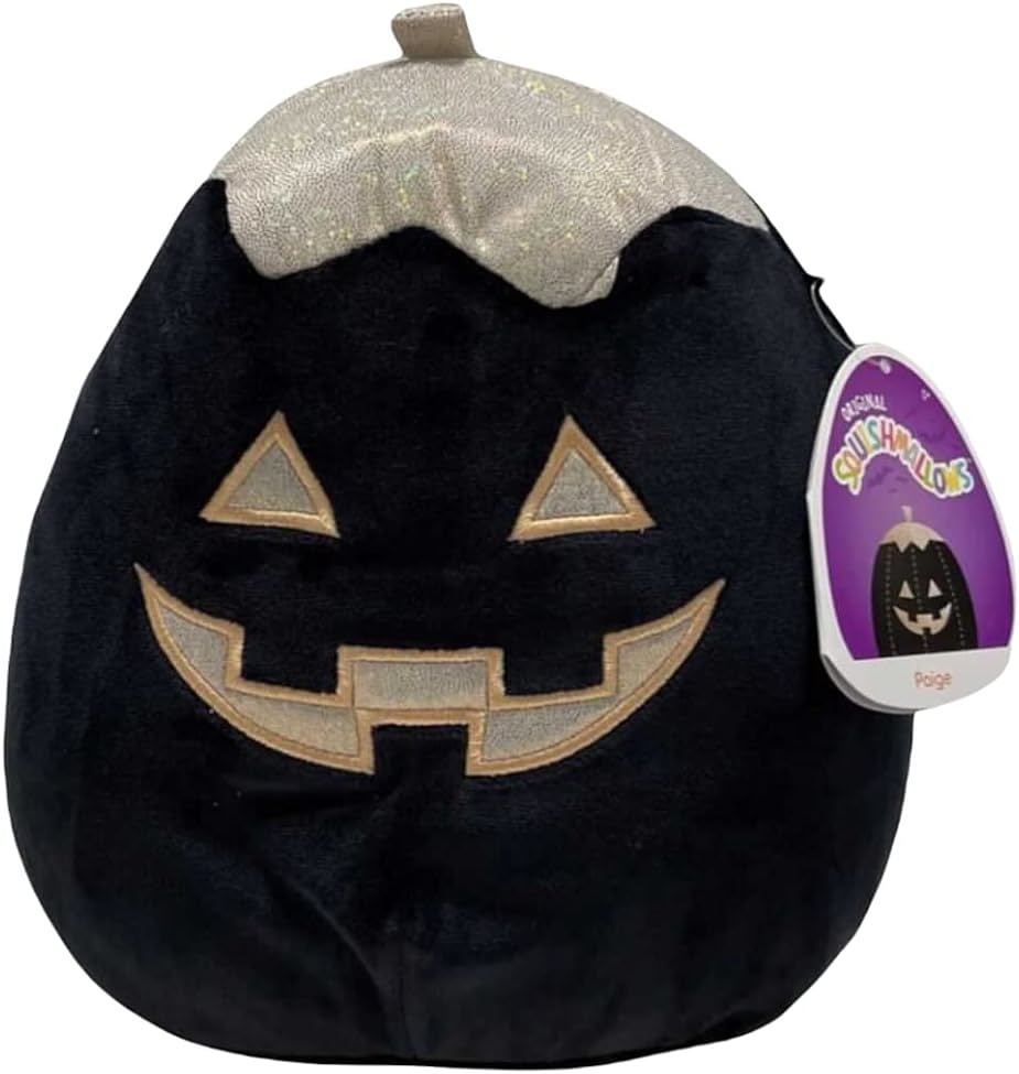 Squishmallows Paige the Black Pumpkin 12" Halloween Edition Stuffed Plush