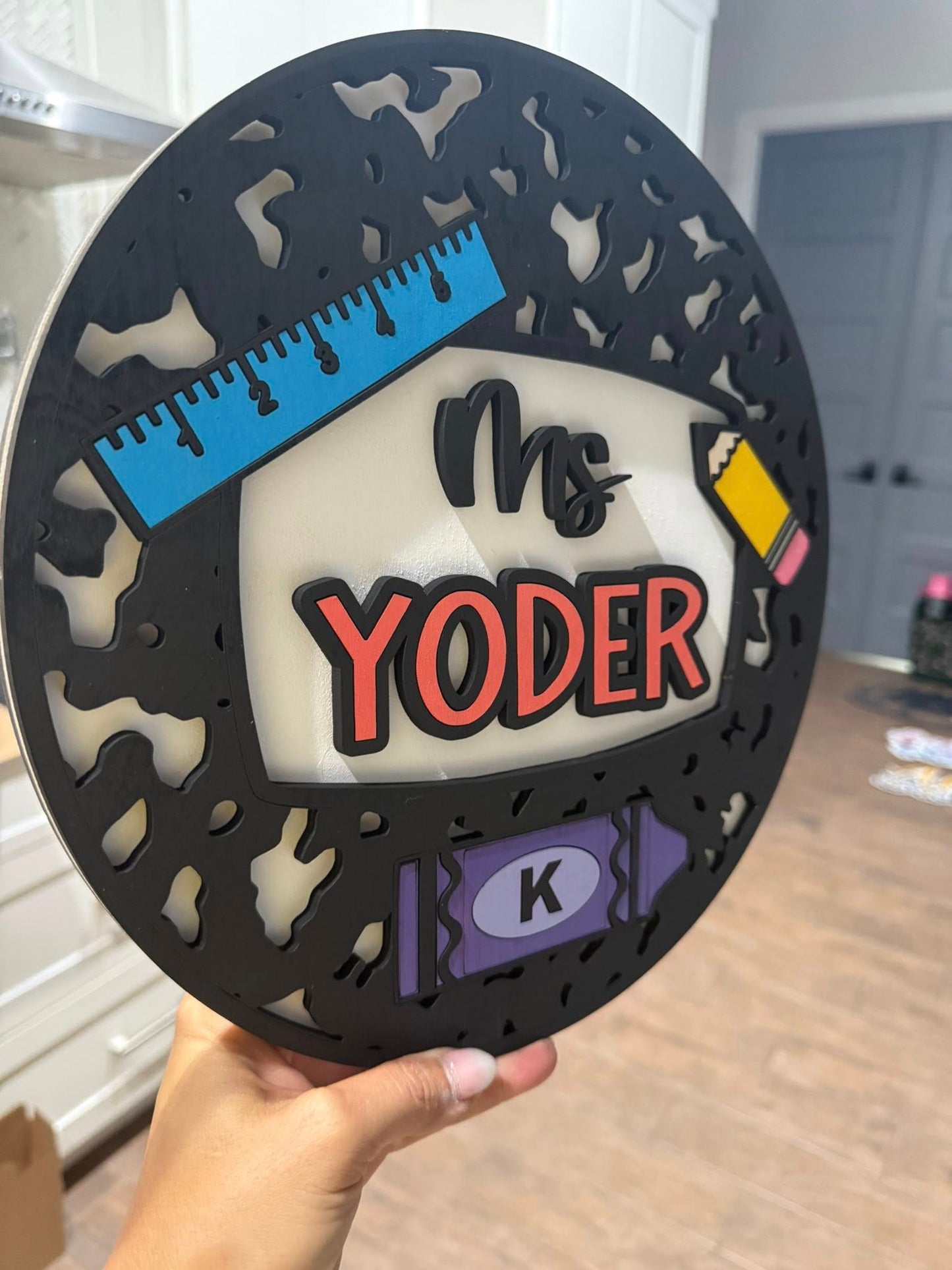 Personalized 11" Teacher Sign (PREORDER - SHIPS IN 4-5 WEEKS)