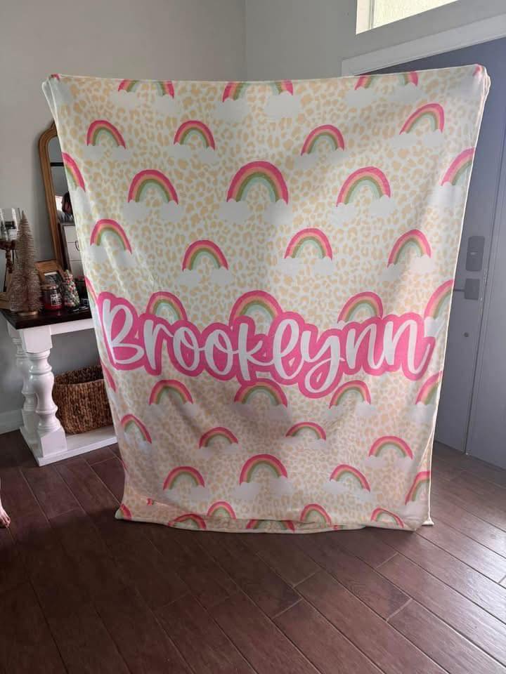 Custom Personalized Name Blankets - Preorder Closes 8/30, ETA Early Oct.