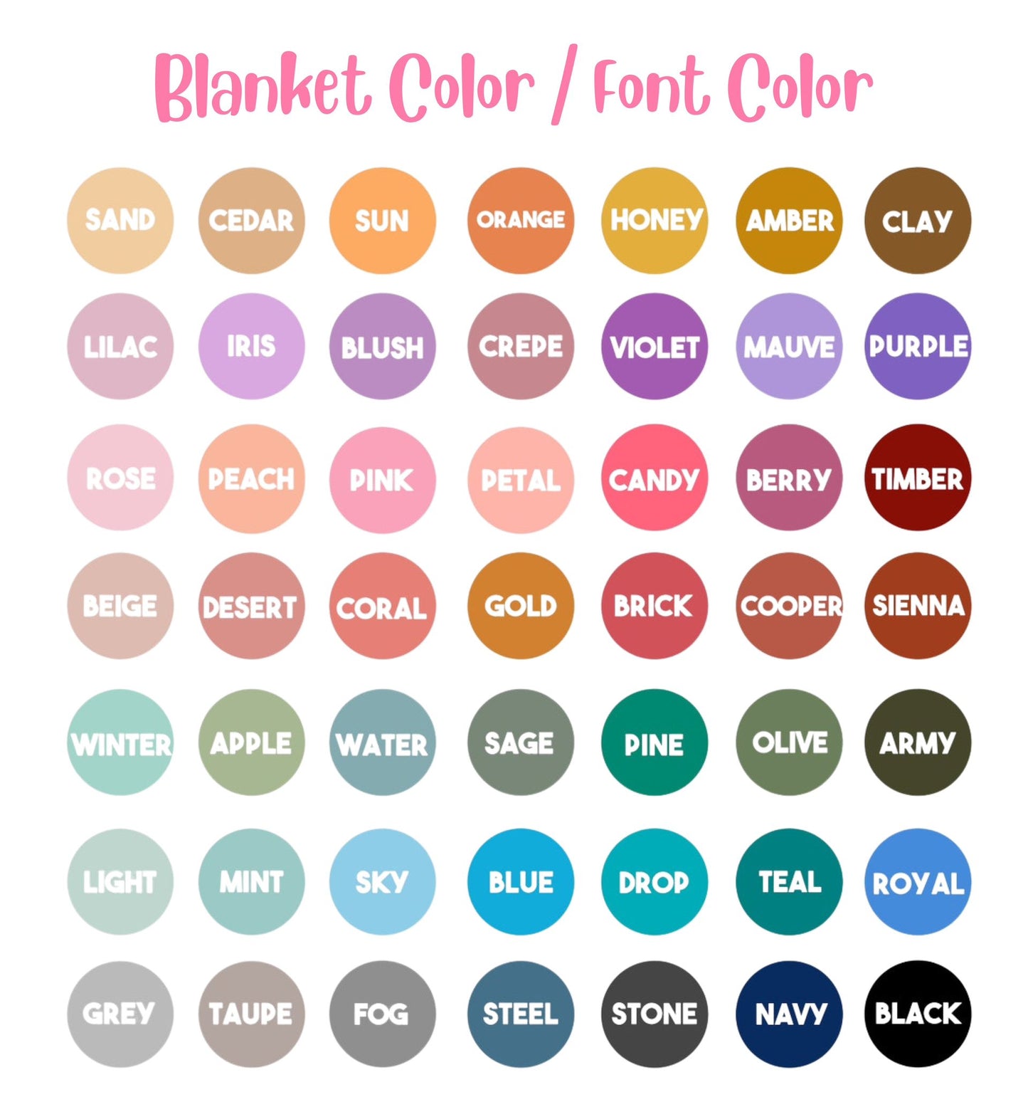 Custom Personalized Name Blankets - Preorder Closes 8/30, ETA Early Oct.