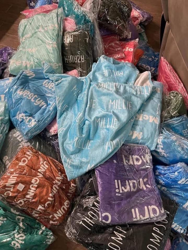 Custom Personalized Name Blankets - Preorder Closes 8/30, ETA Early Oct.