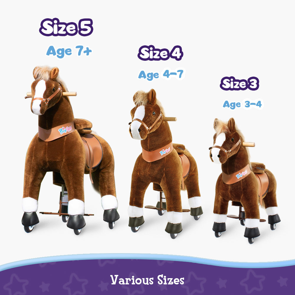 Model U Ride-On Pony Toy Age 4-7 Brown