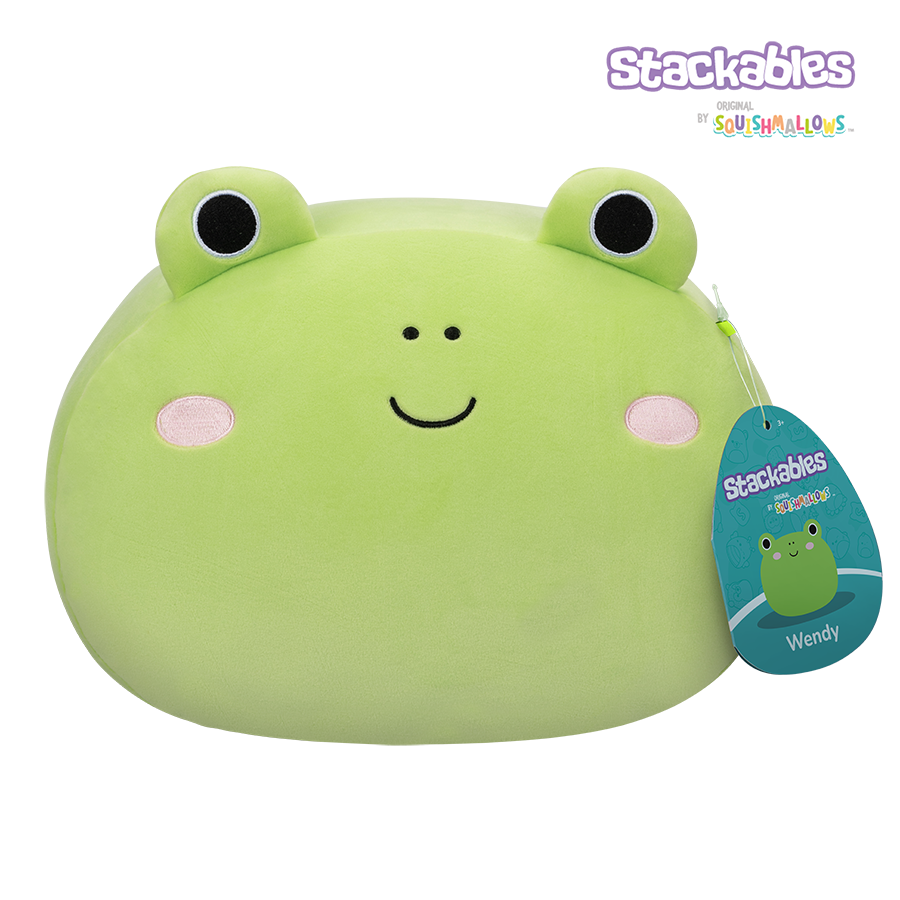 Squishmallows Wendy the Stackable Green Frog 12" Stuffed Plush