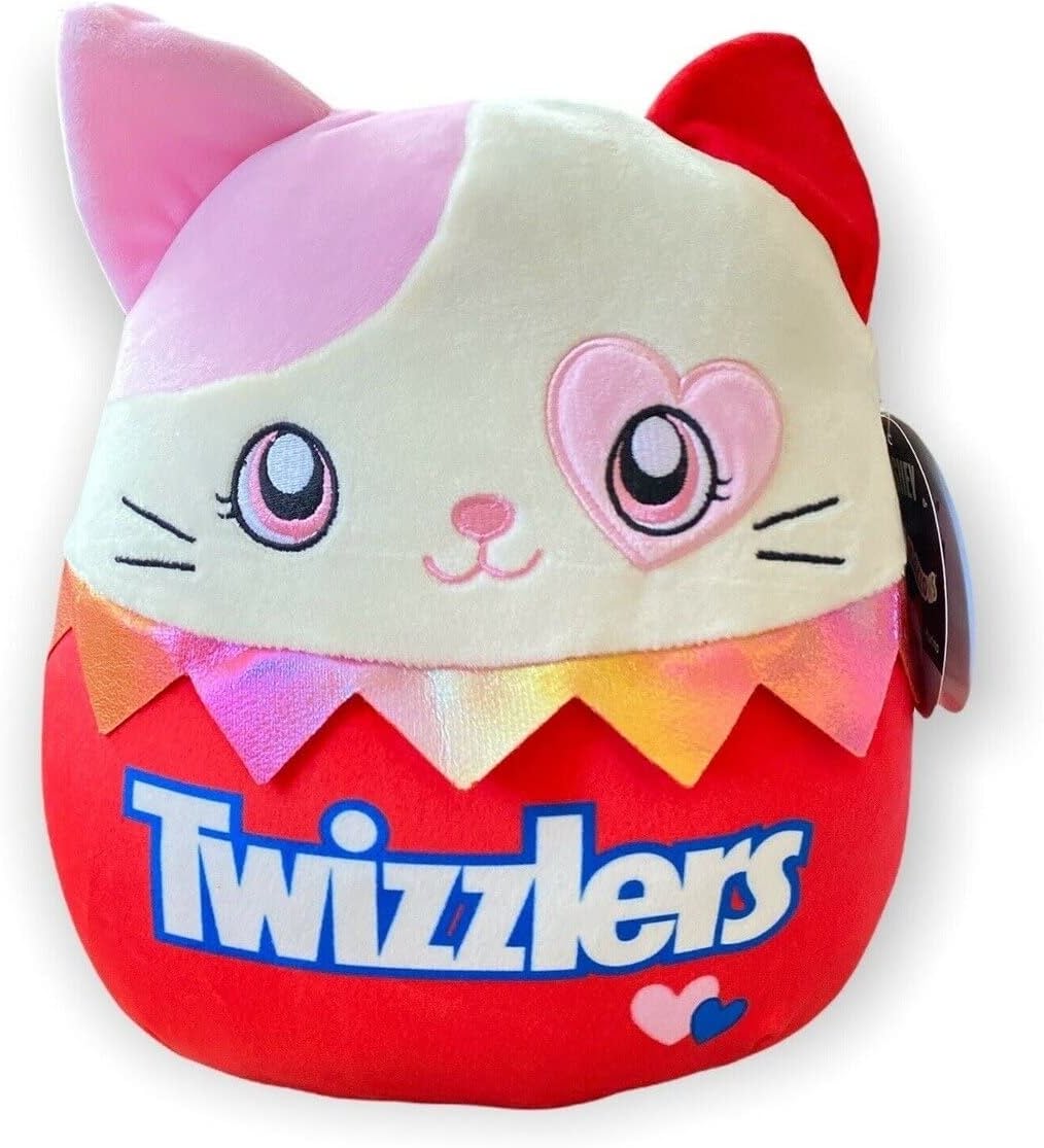 Squishmallows Karina the Cat Valentine's Scented Twizzlers 10" Stuffed Plush