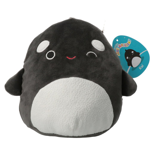 Squishmallows Kai the Orca Winking with Textured Shimmering Belly 8" Stuffed Plush