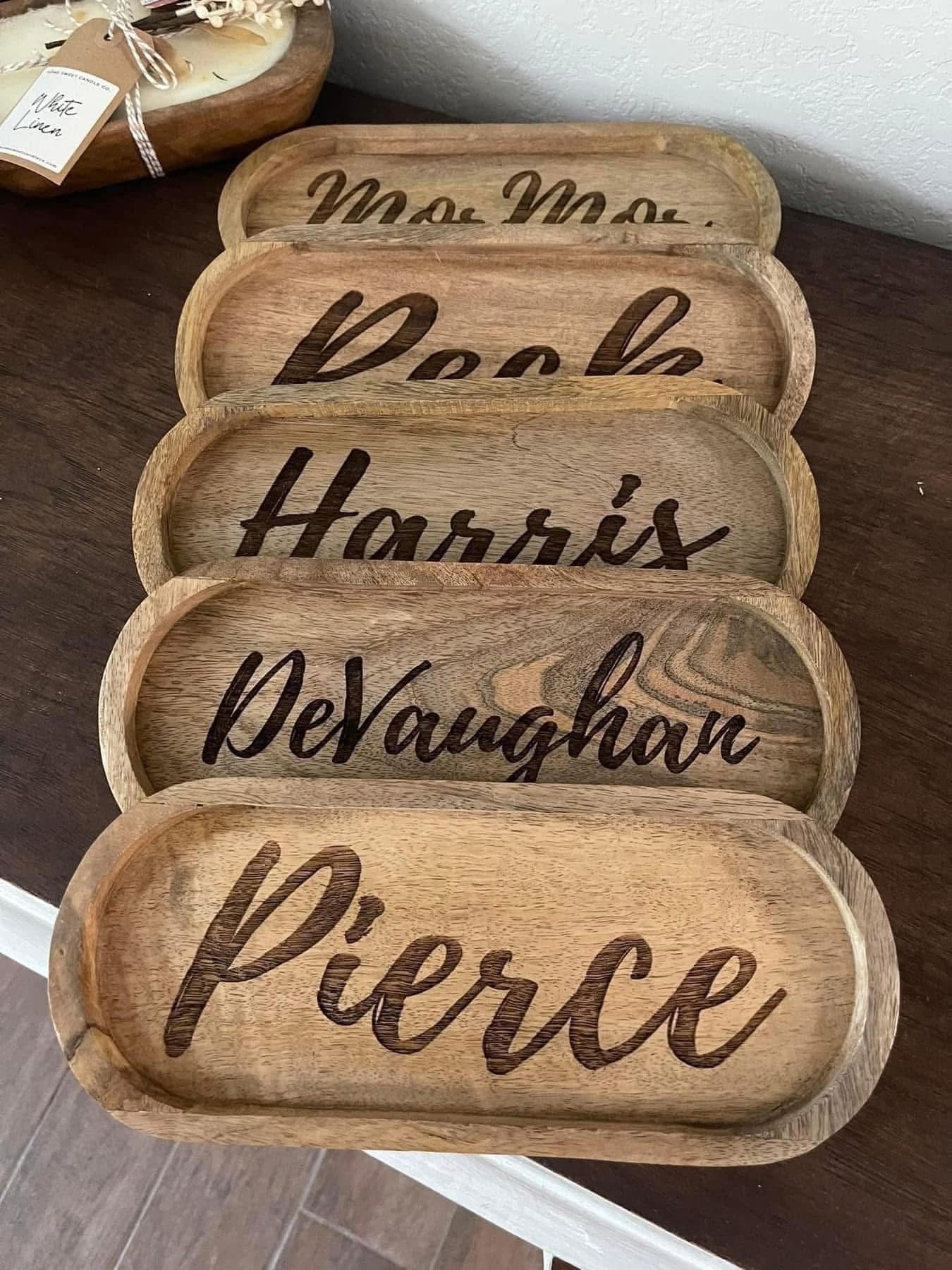 Custom Personalized Decor Tray (Preorder - Ships in 4-5 Weeks)