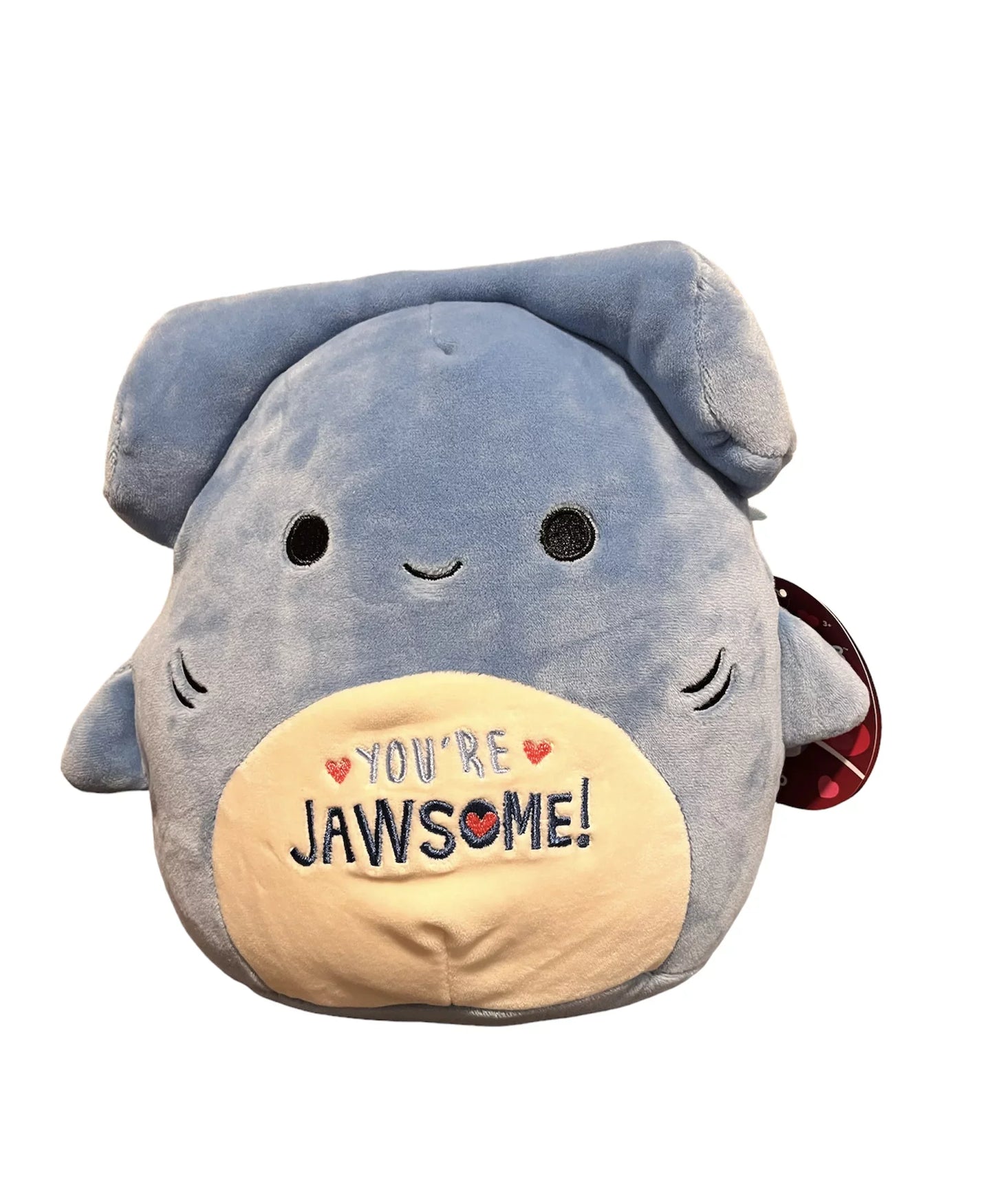 Squishmallows Nitro the Hammerhead Shark 8" 2023 Valentine's Collection Stuffed Plush