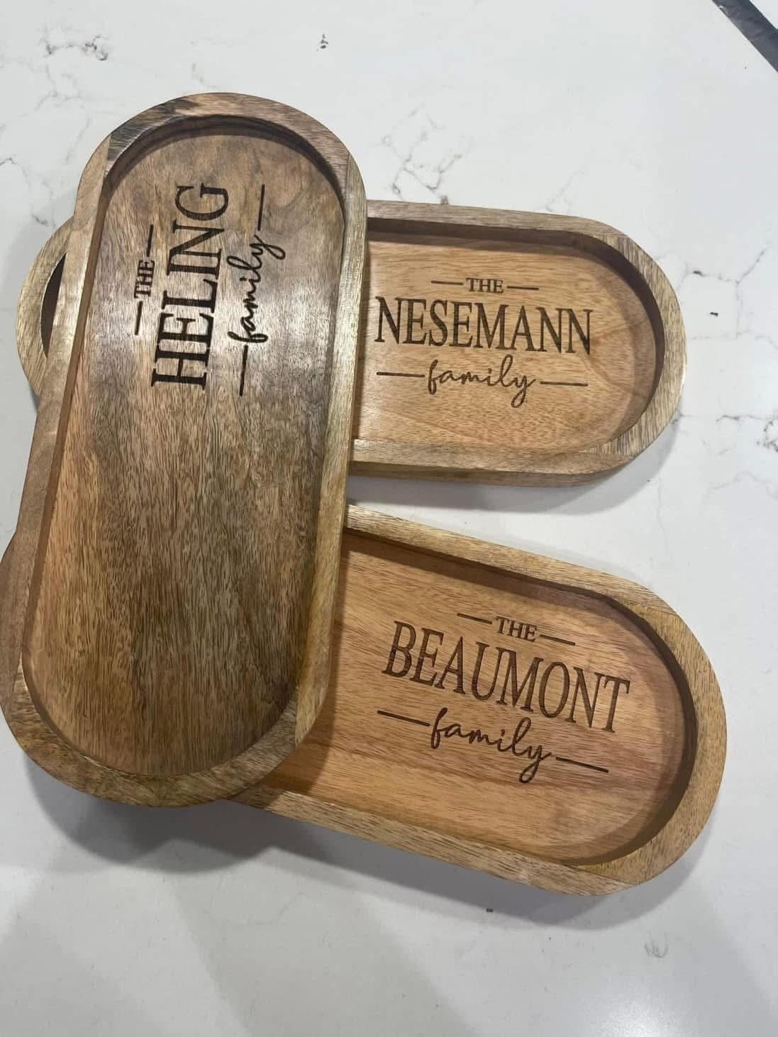 Custom Personalized Decor Tray (Preorder - Ships in 4-5 Weeks)