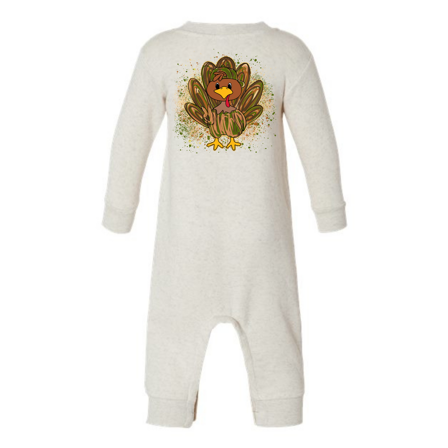 Gobble Giggles Infant Graphic Fleece One-Piece