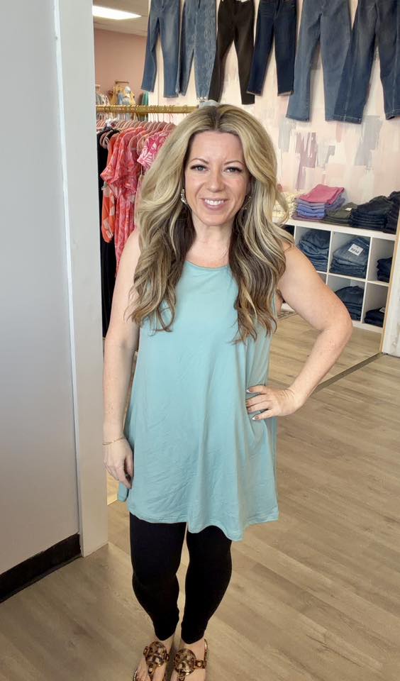 Solid Tunic Tank Top *RTS
