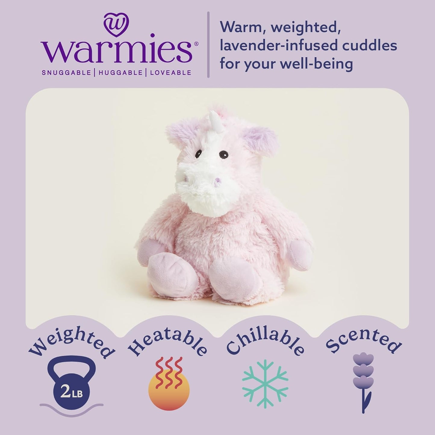 Warmies Pink Unicorn