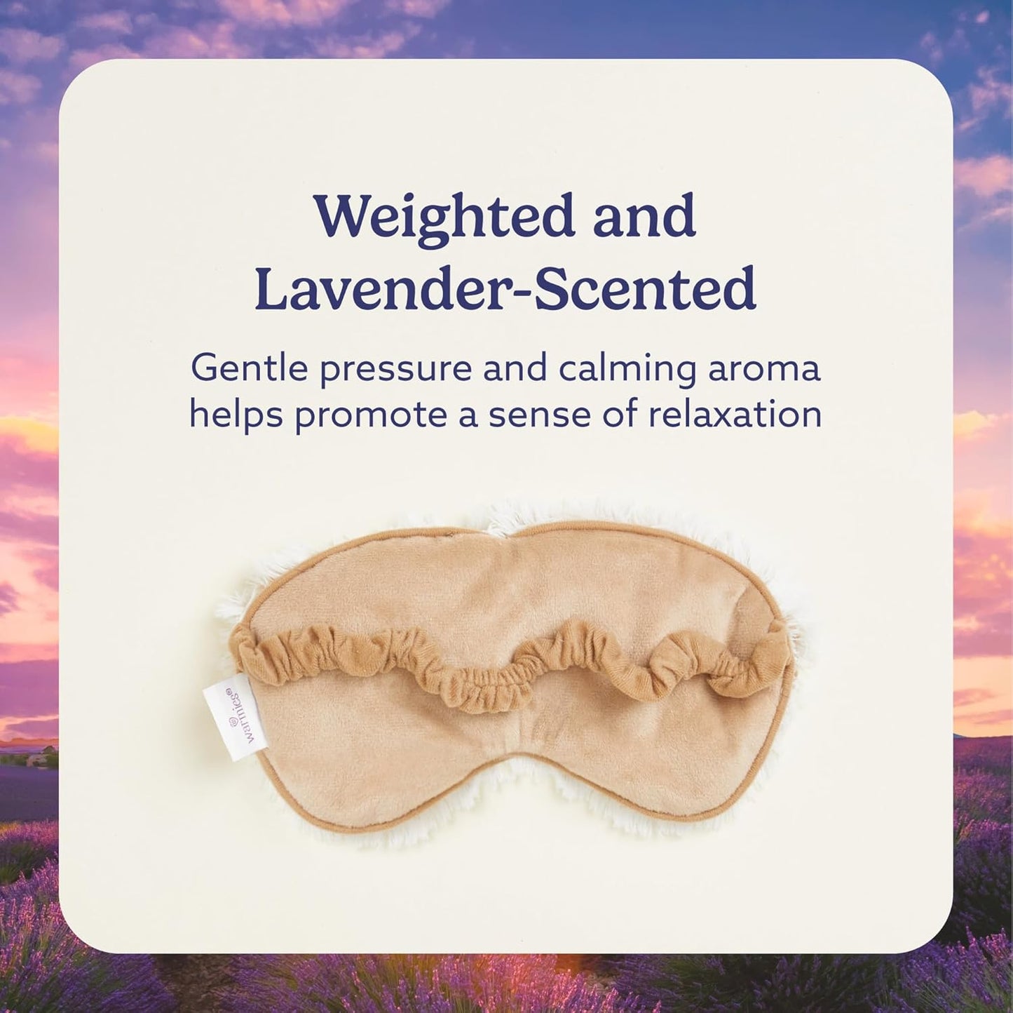 Warmies Eye Mask - Marshmallow Brown