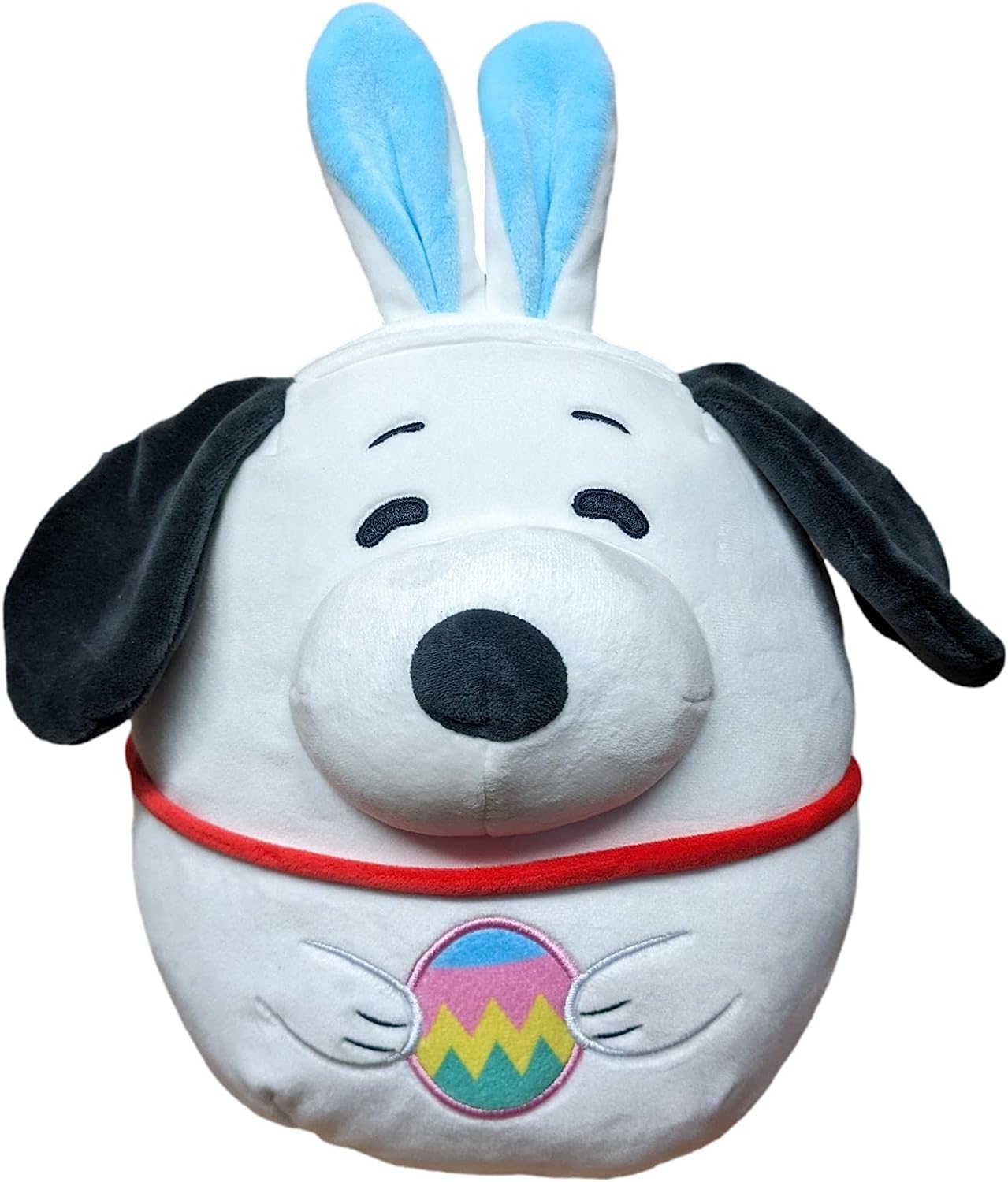 Squishmallows Snoopy Wearing Bunny Ears & Holding Easter Egg 8" 2023 Peanuts Easter Collection Stuffed Plush