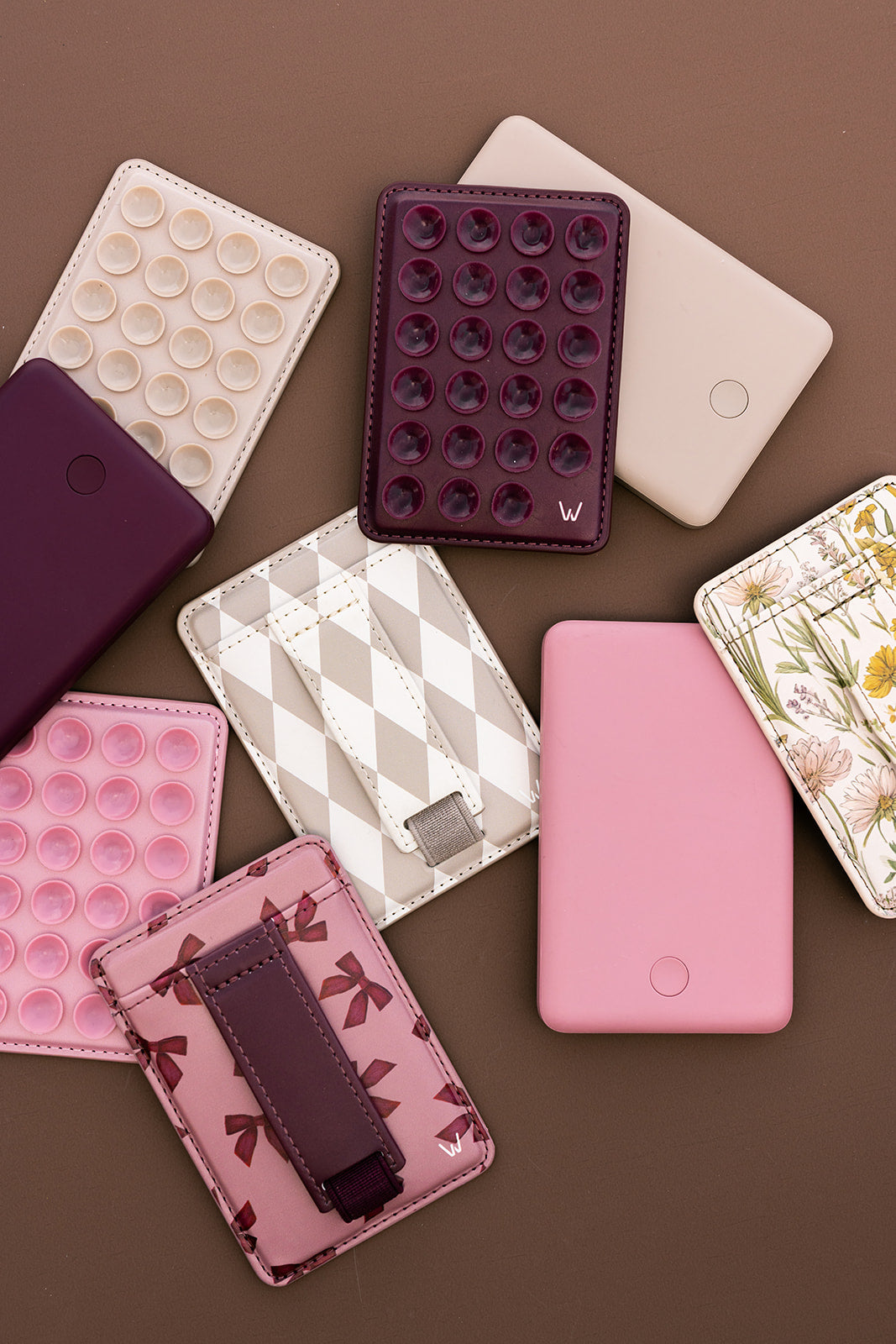 Bordeaux Bows Magnetic Wallet