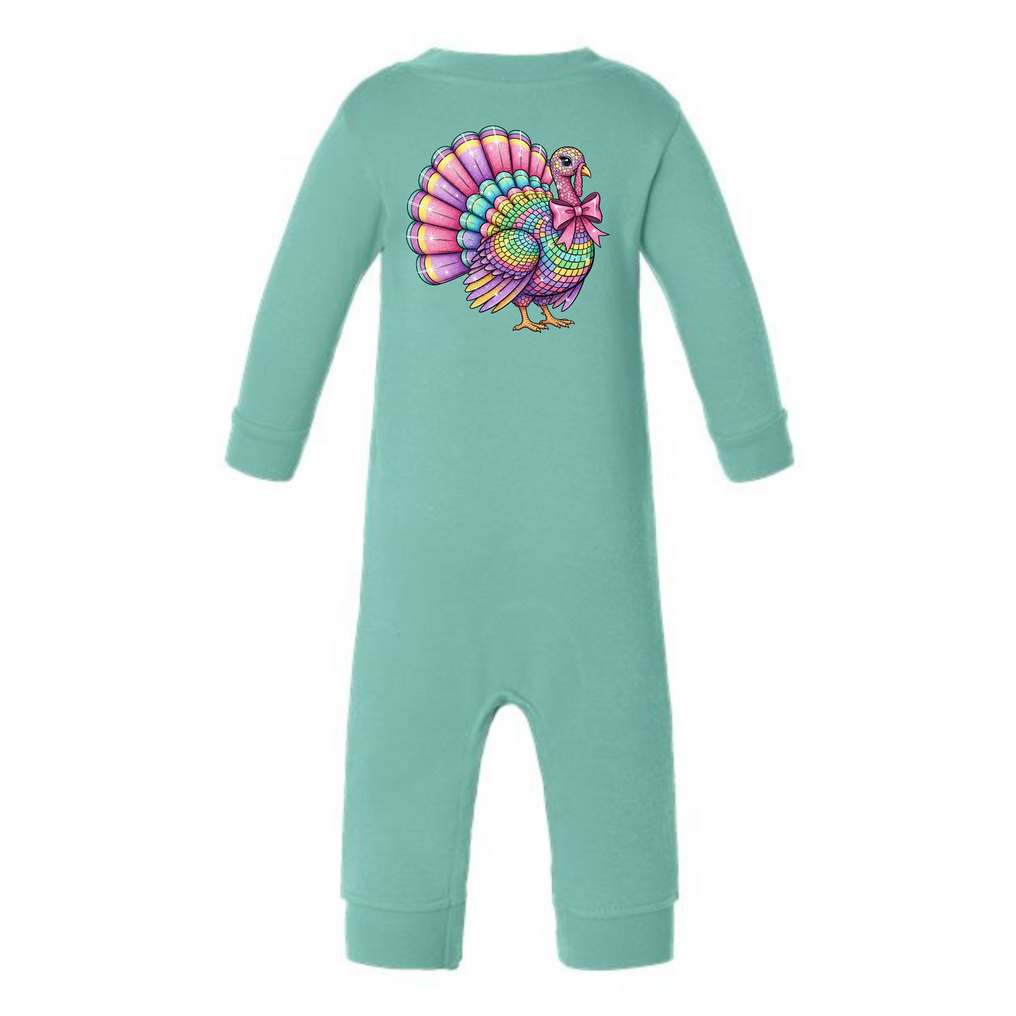 Feathered Fancy Infant Graphic Fleece One-Piece