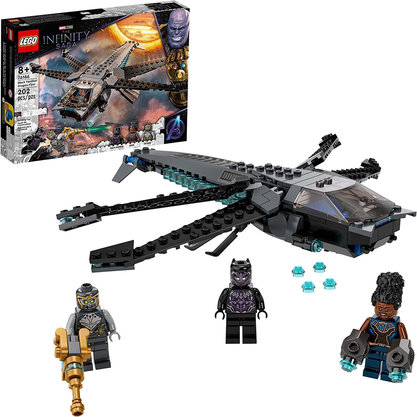 LEGO Marvel Black Panther Dragon Flyer 76186 (Retired Soon)