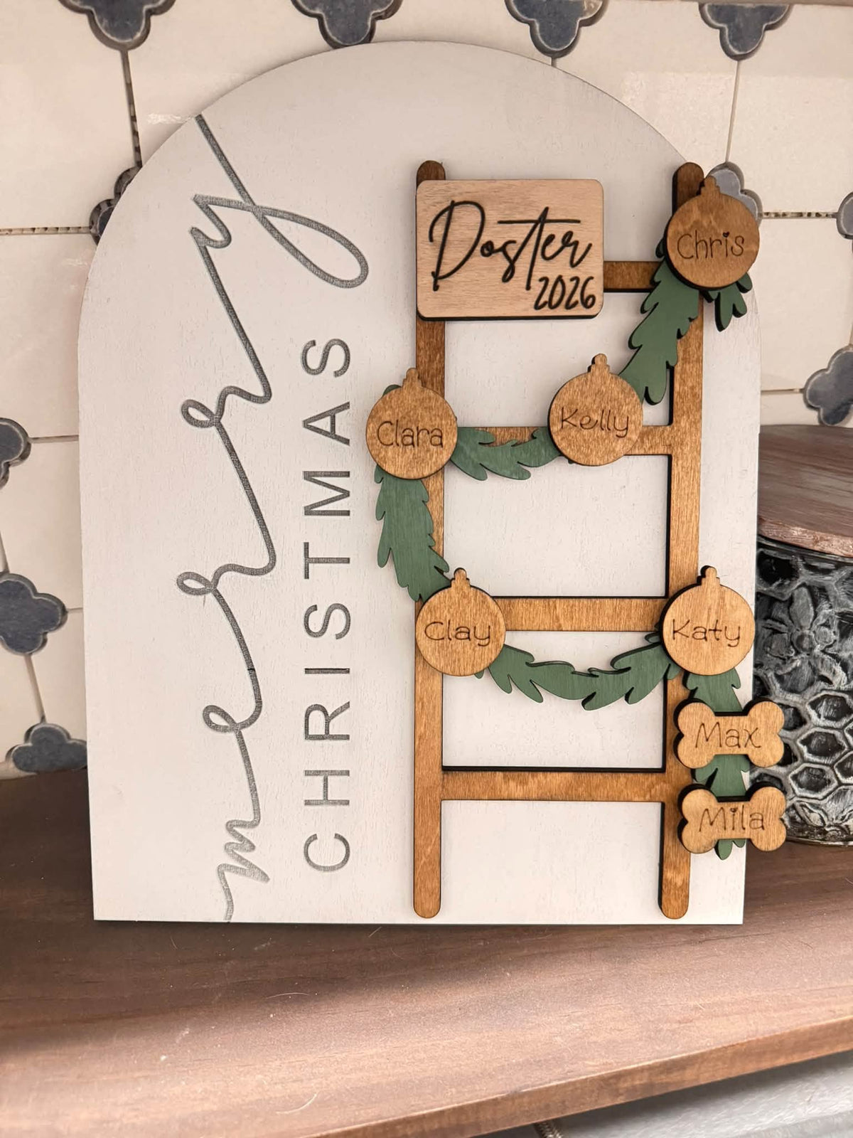 Custom PERSONALIZED HOLIDAY SHELF SITTER (PREORDER- ETA ~6 WEEKS)