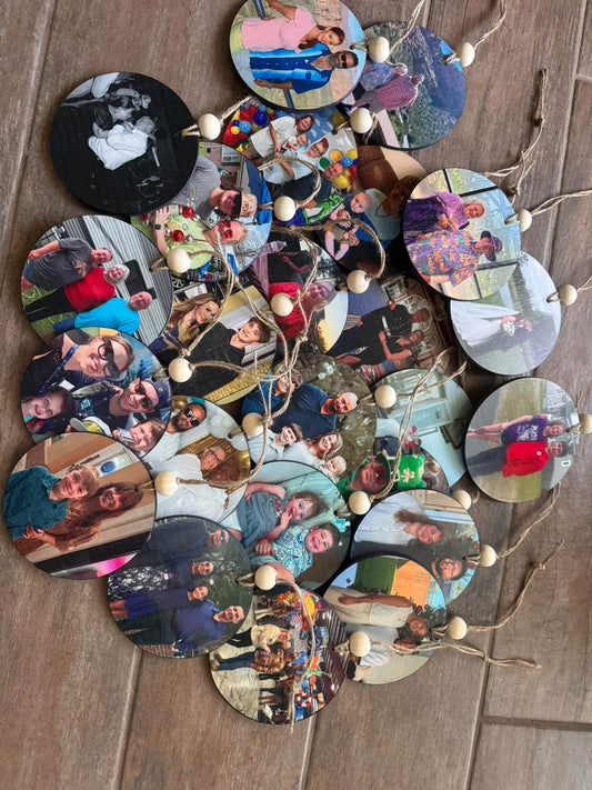 Custom PERSONALIZED PHOTO Ornament (PREORDER- ETA ~6 WEEKS)