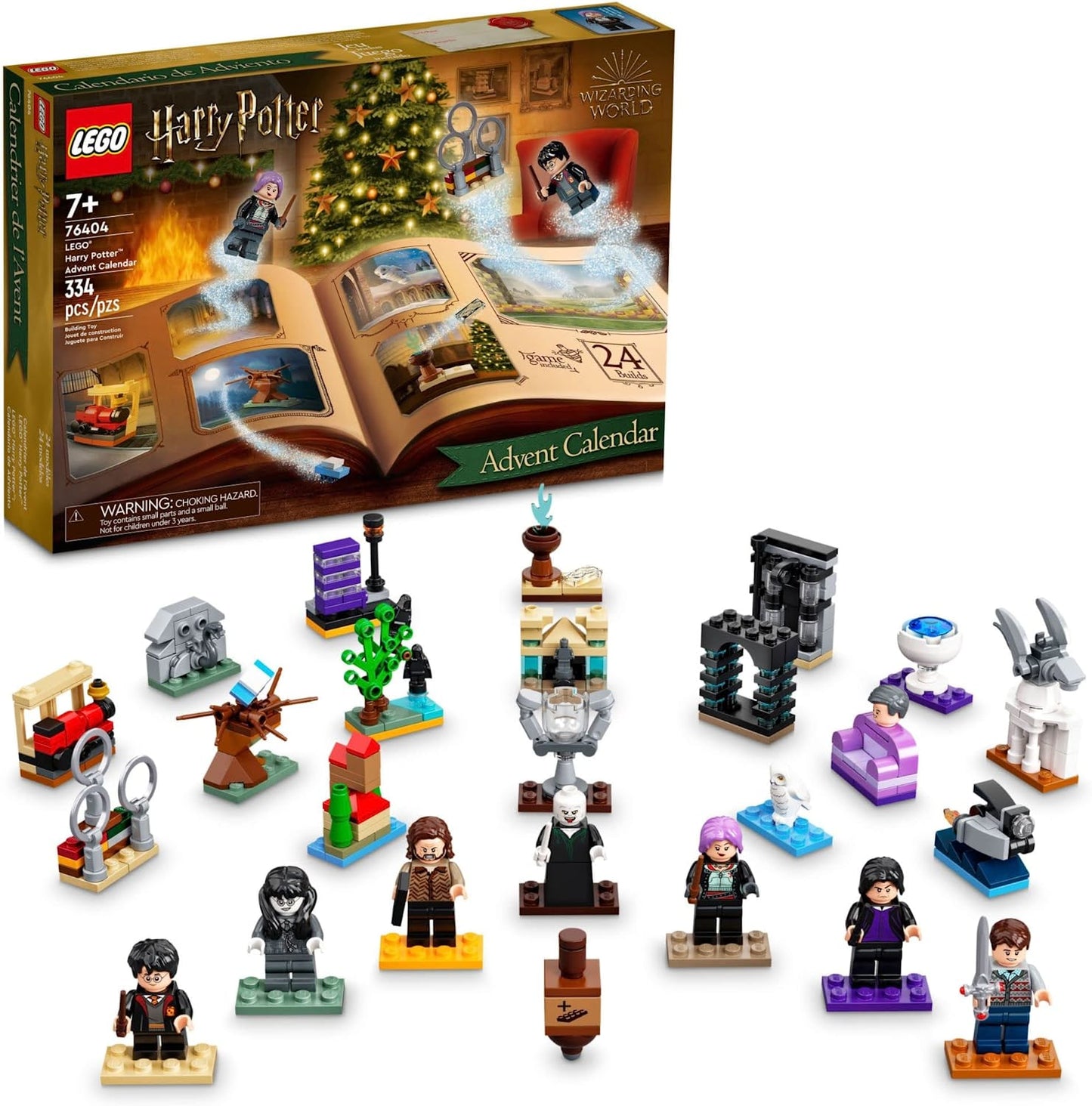 LEGO Harry Potter 2022 Advent Calendar 76404 Building Toy Set and Minifigures; Countdown to Christmas