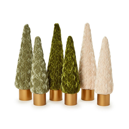 Velvet Christmas Tree Realistic Holiday Decor For Neutral, Farmhouse And Cottage Homes Elegant Green