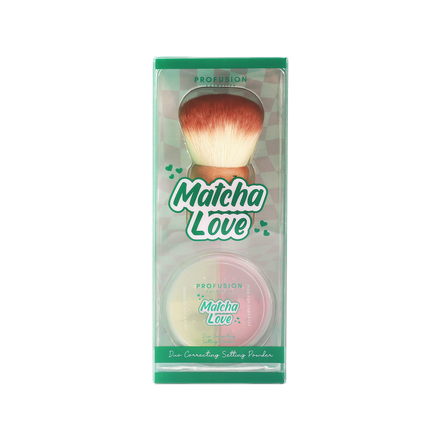 Matcha Love Correcting Powder & Kabuki Brush