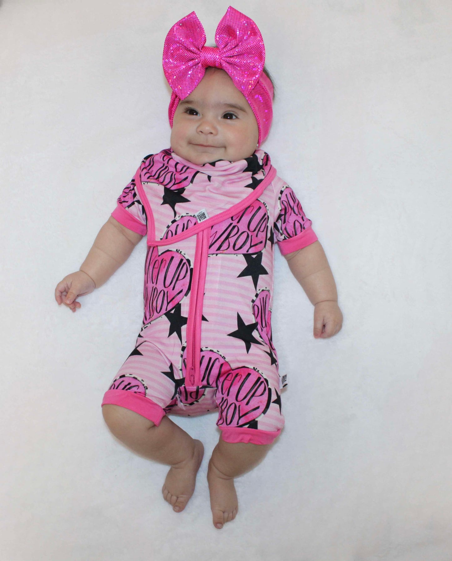 Pucker Up Cowboy Bamboo Shortie Romper