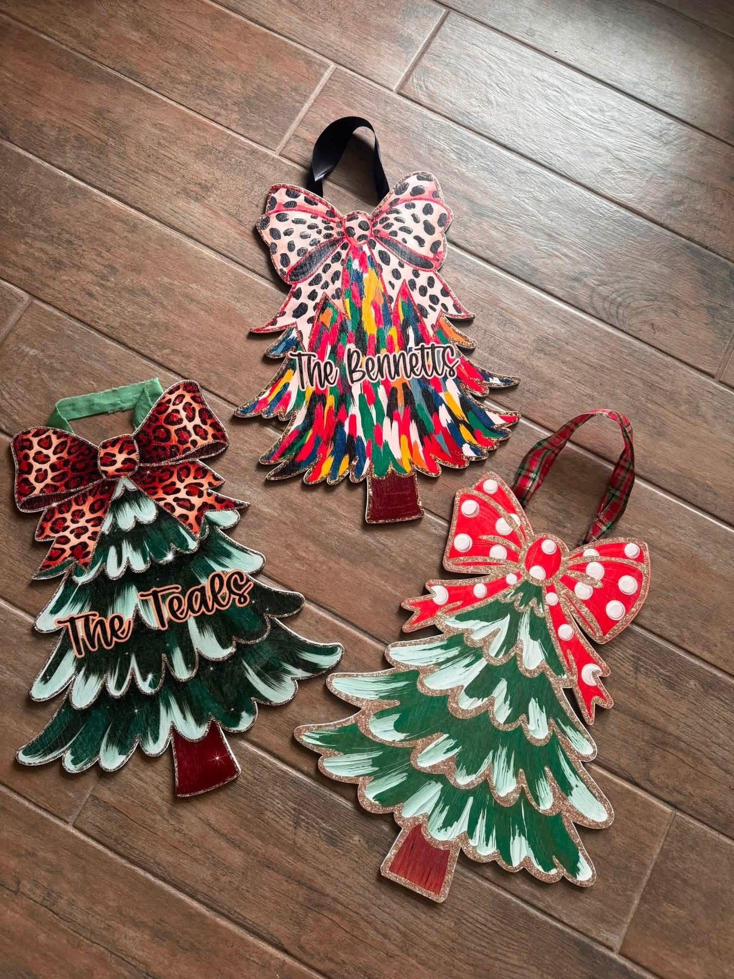Custom Personalized Printed Christmas Tree Signs (Preorder - Ships in 4-5 Weeks)