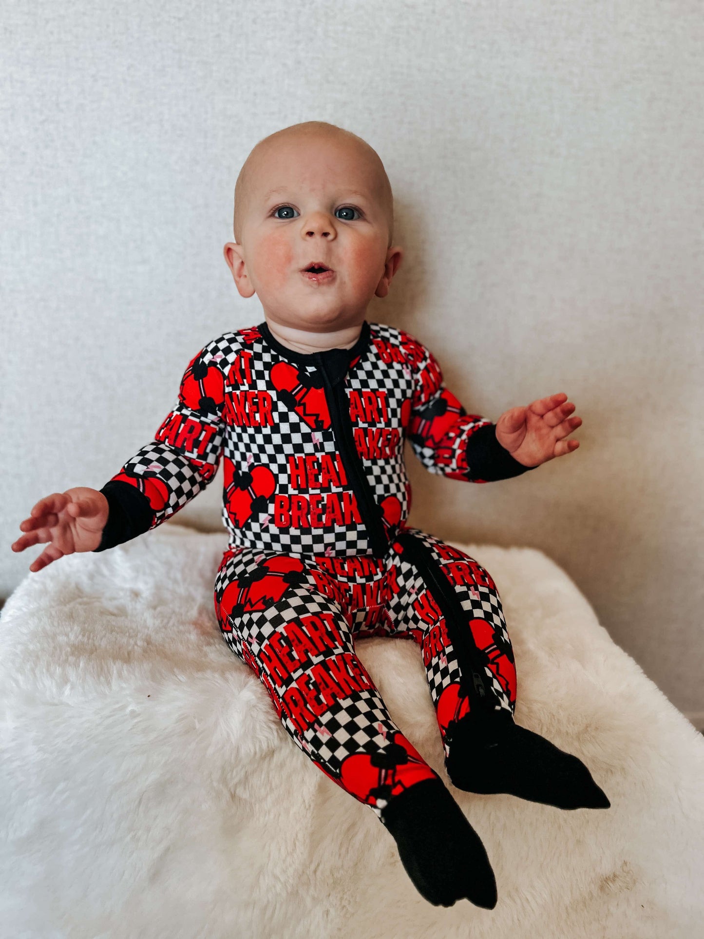Checkered Heart Breaker Bamboo Sleeper