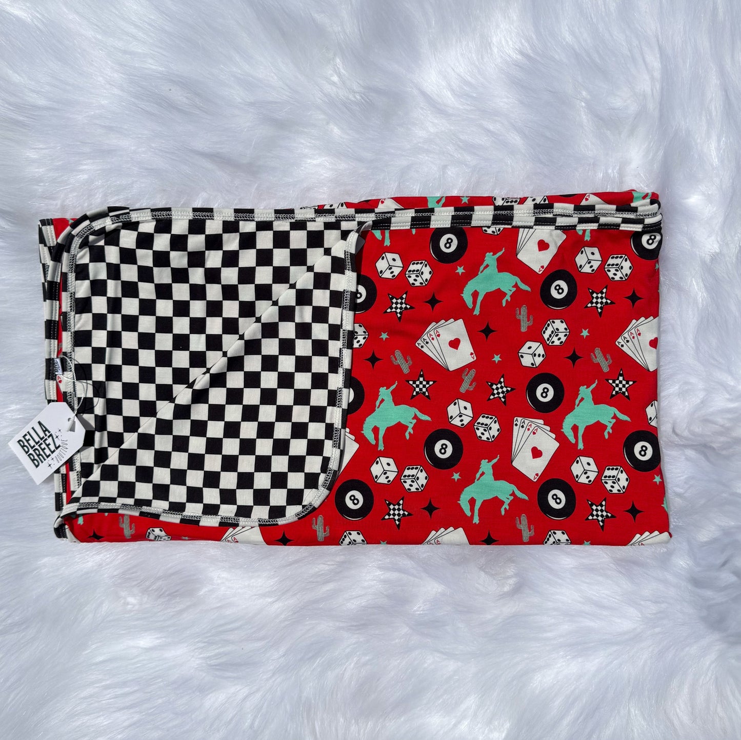Luck Of The Draw Bamboo Blanket