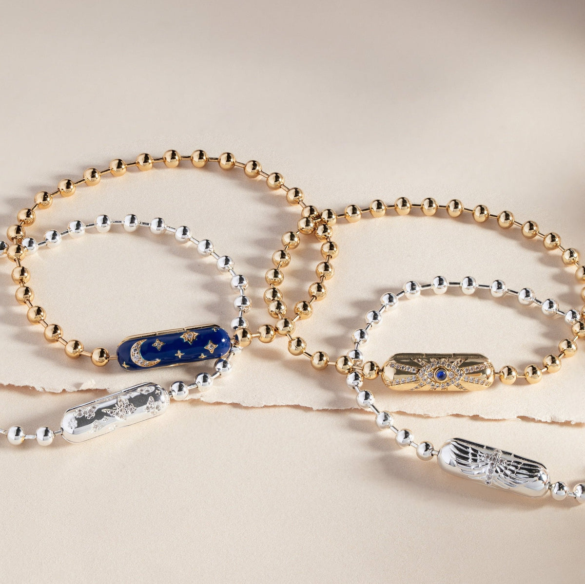 Starry Night Barrel Closure Bracelet