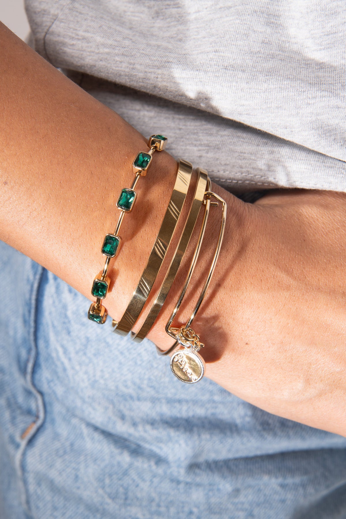 Taurus Zodiac Charm Bangle
