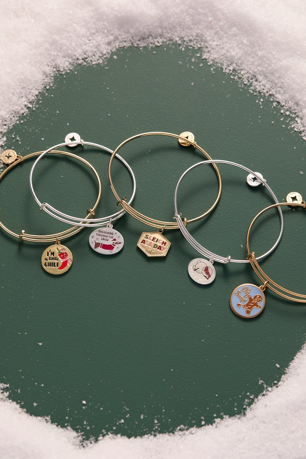 ‘Sleigh All Day’ Charm Bangle