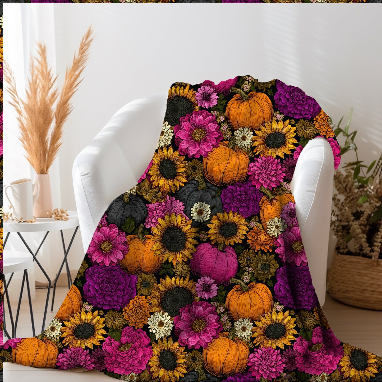 Fall Floral 50x60 Blanket | Preorder Closes 7/28, ETA Mid Sept.