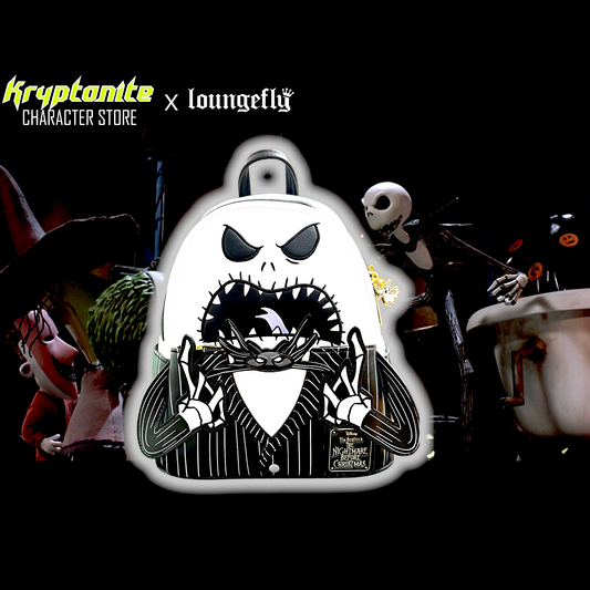 Loungefly Kryptonite Character Store Exclusive: Disney - The Nightmare Before Christmas - Angry Jack Skellington Mini Backpack, Loungefly