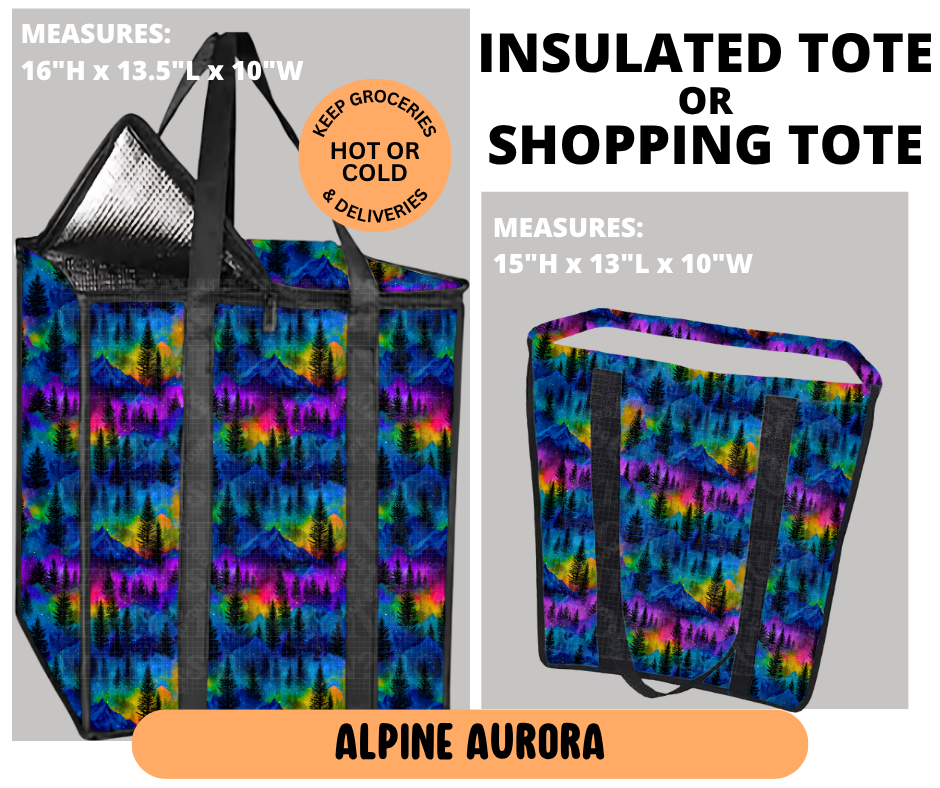 Preorder! Closes 6/29. ETA Sept. Alpine Aurora Shopping & Insulated Tote