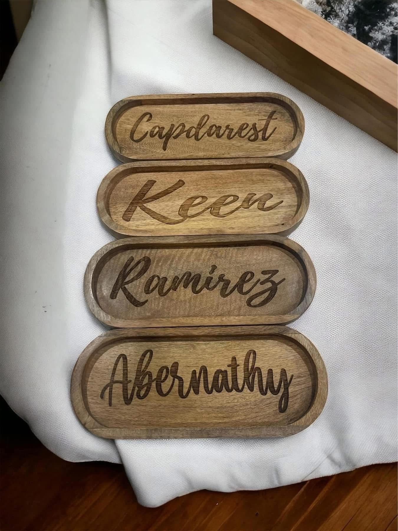 Custom Personalized Decor Tray (Preorder - Ships in 4-5 Weeks)