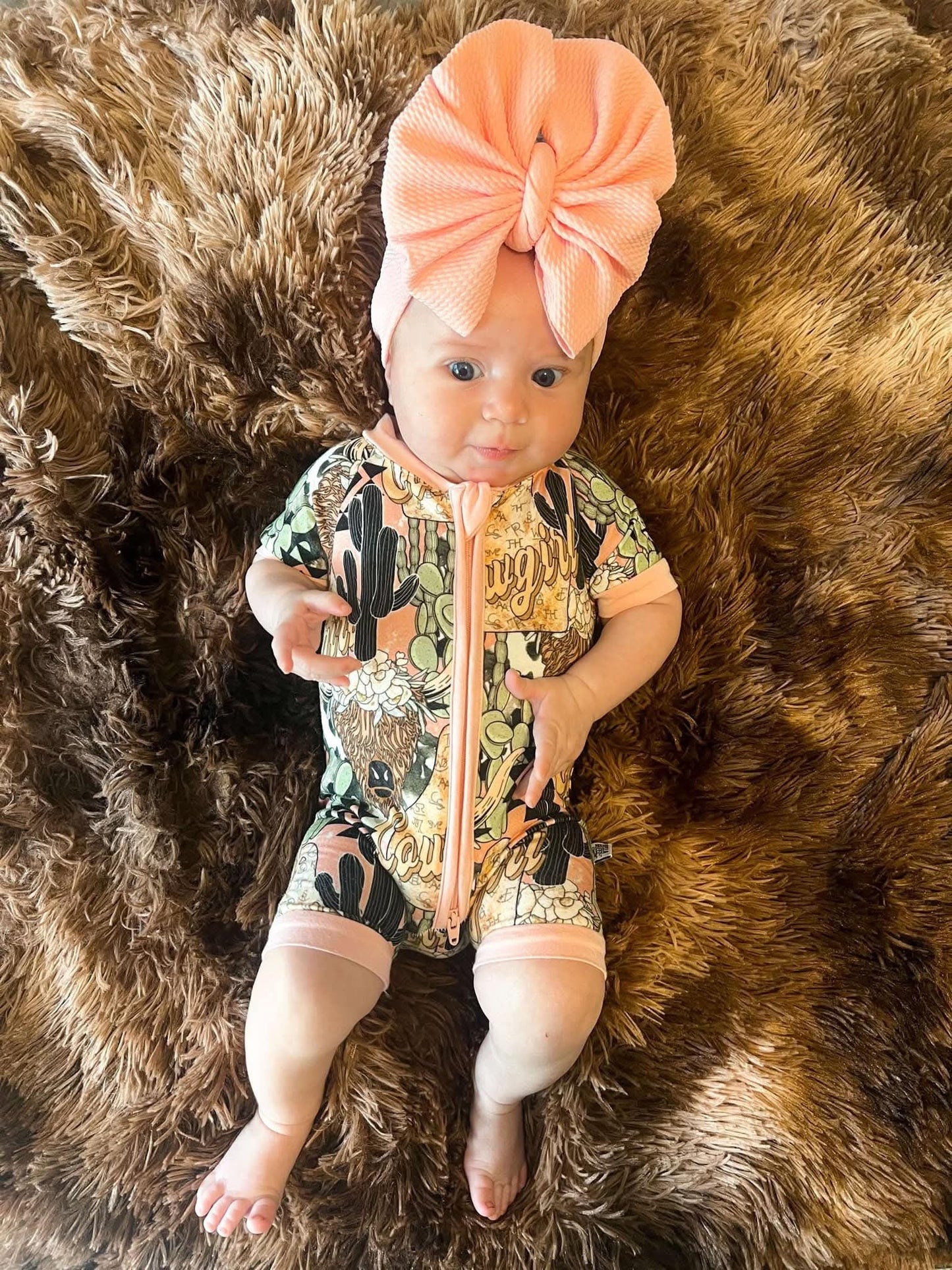 Cowgirl Bamboo Shortie Romper