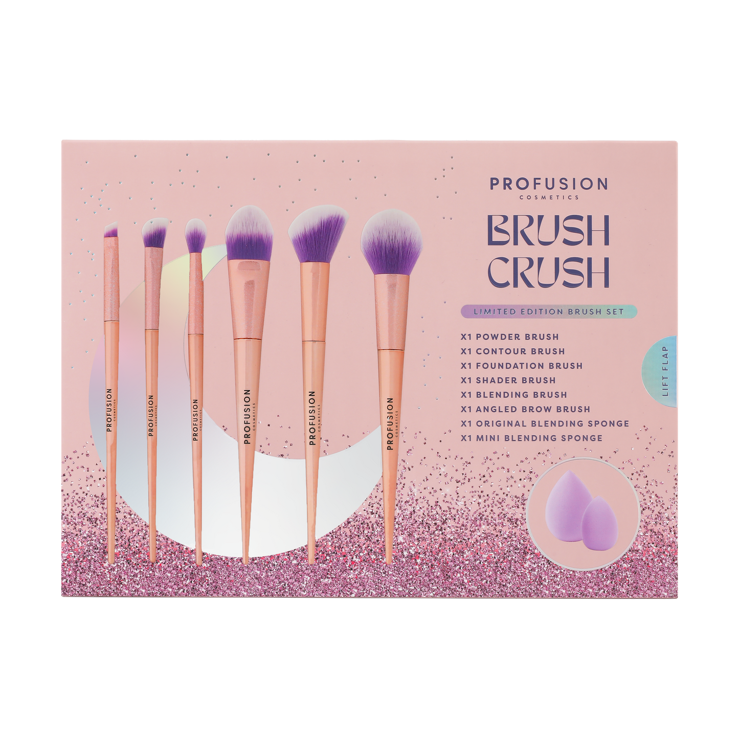 Brush Crush 8 PC Brush & Sponge Set