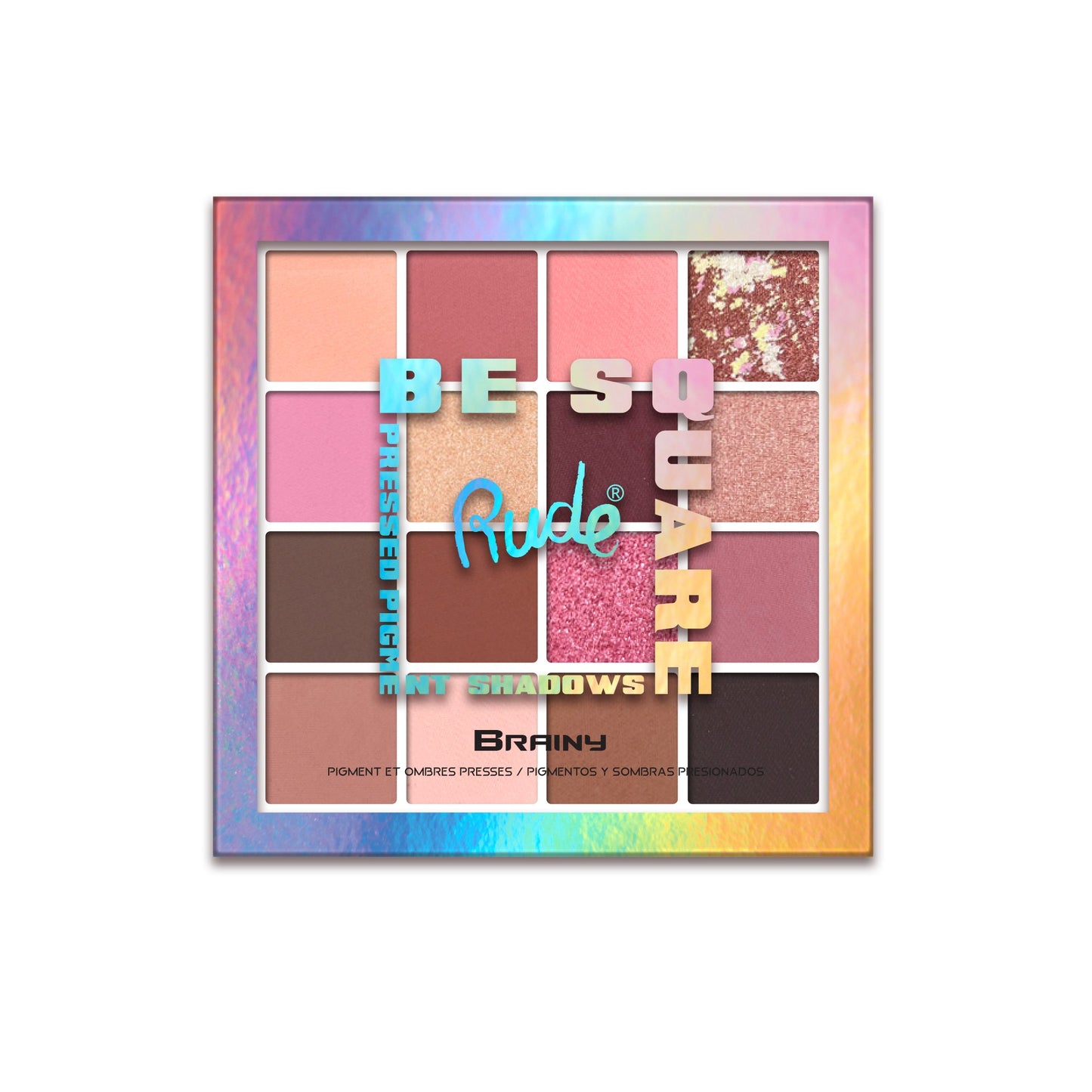 Be Square Pressed Pigments & Shadows - Brainy
