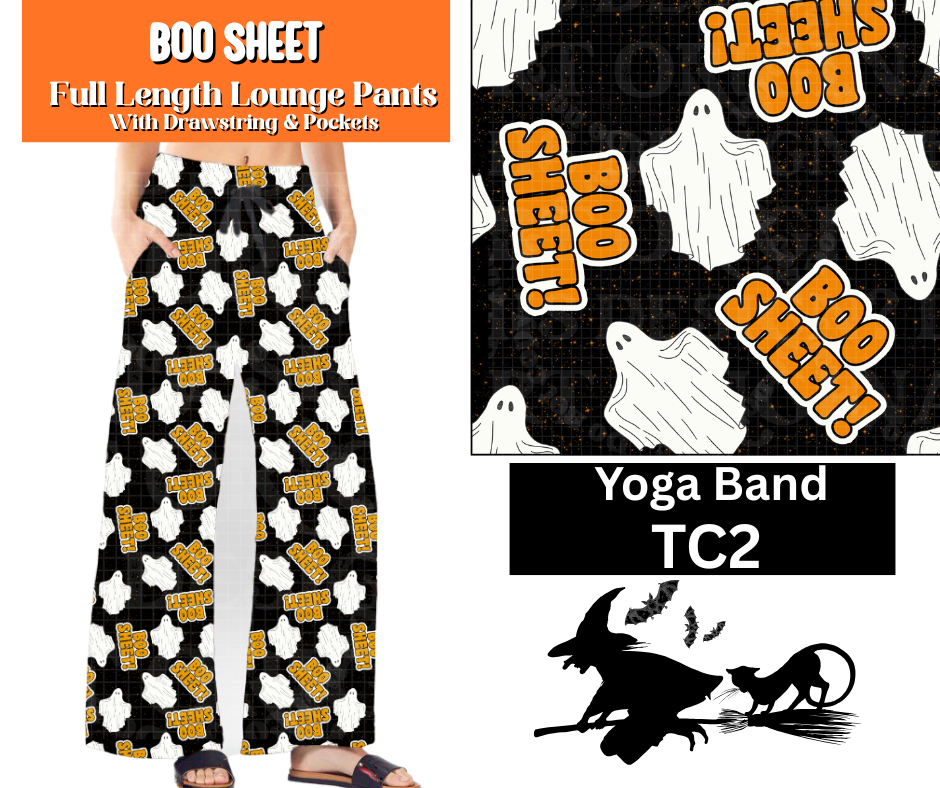 Boo Sheet Full Length Lounge Pants
