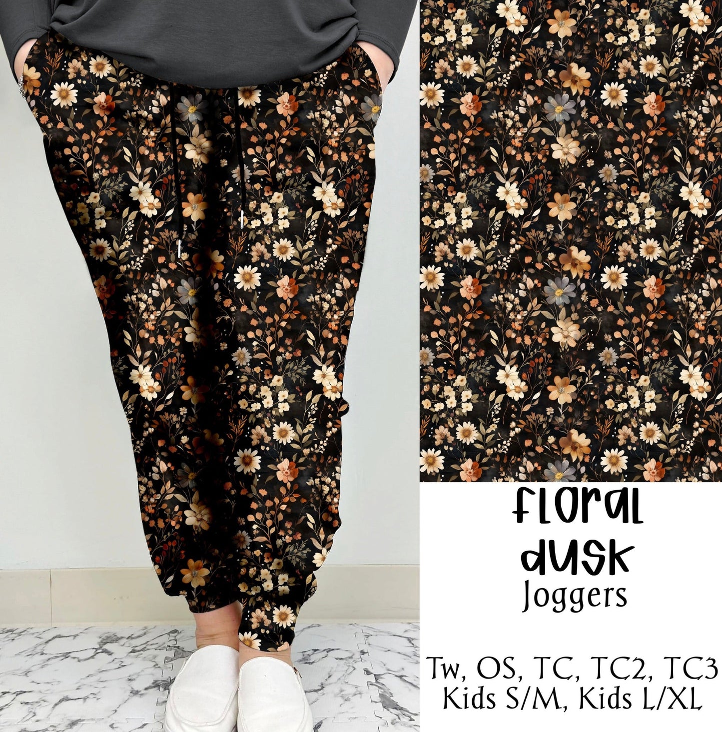 Floral Dusk Leggings/Joggers | PREORDER CLOSES 6/30, ETA EARLY SEPT.