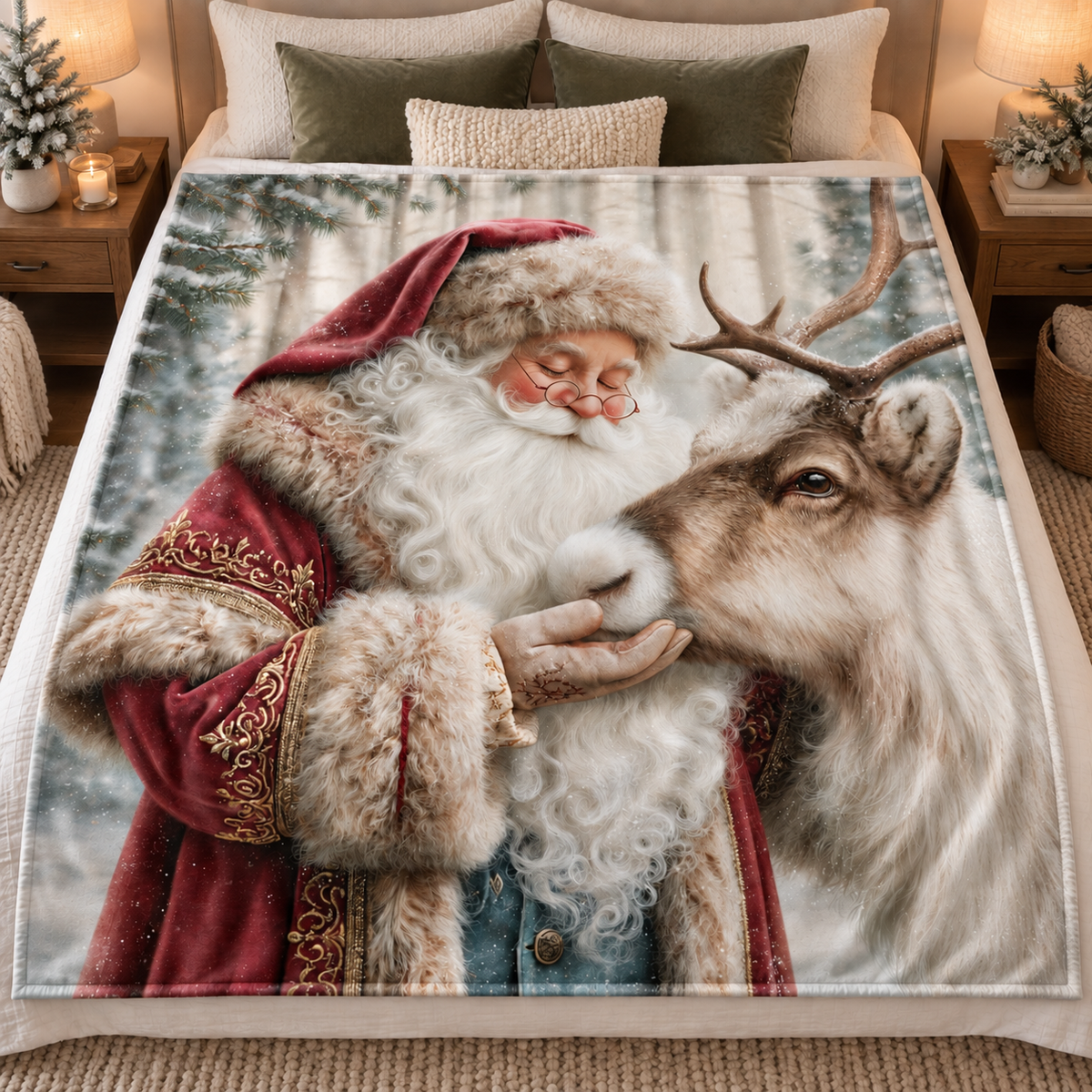 Santa Reindeer 50x60 Blanket | PREORDER CLOSES 10/9, ETA LATE NOV.