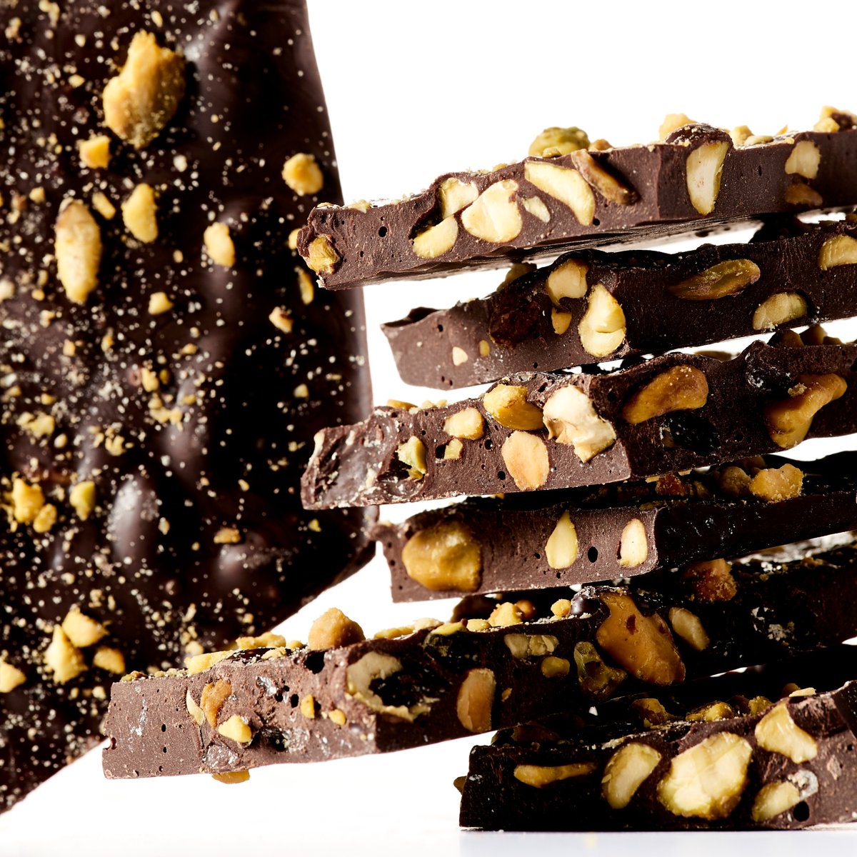 Dark Chocolate Ginger and Walnut Bark - No Gluten (4 ounces)