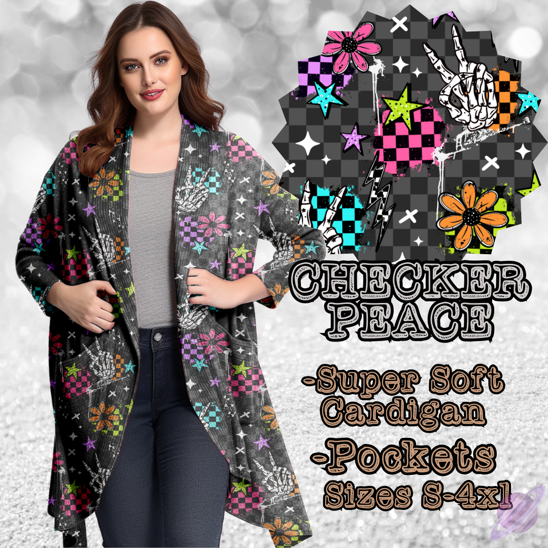 CHECKER PEACE-BATCH 119-CARDIGAN-PREORDER CLOSING 9/19