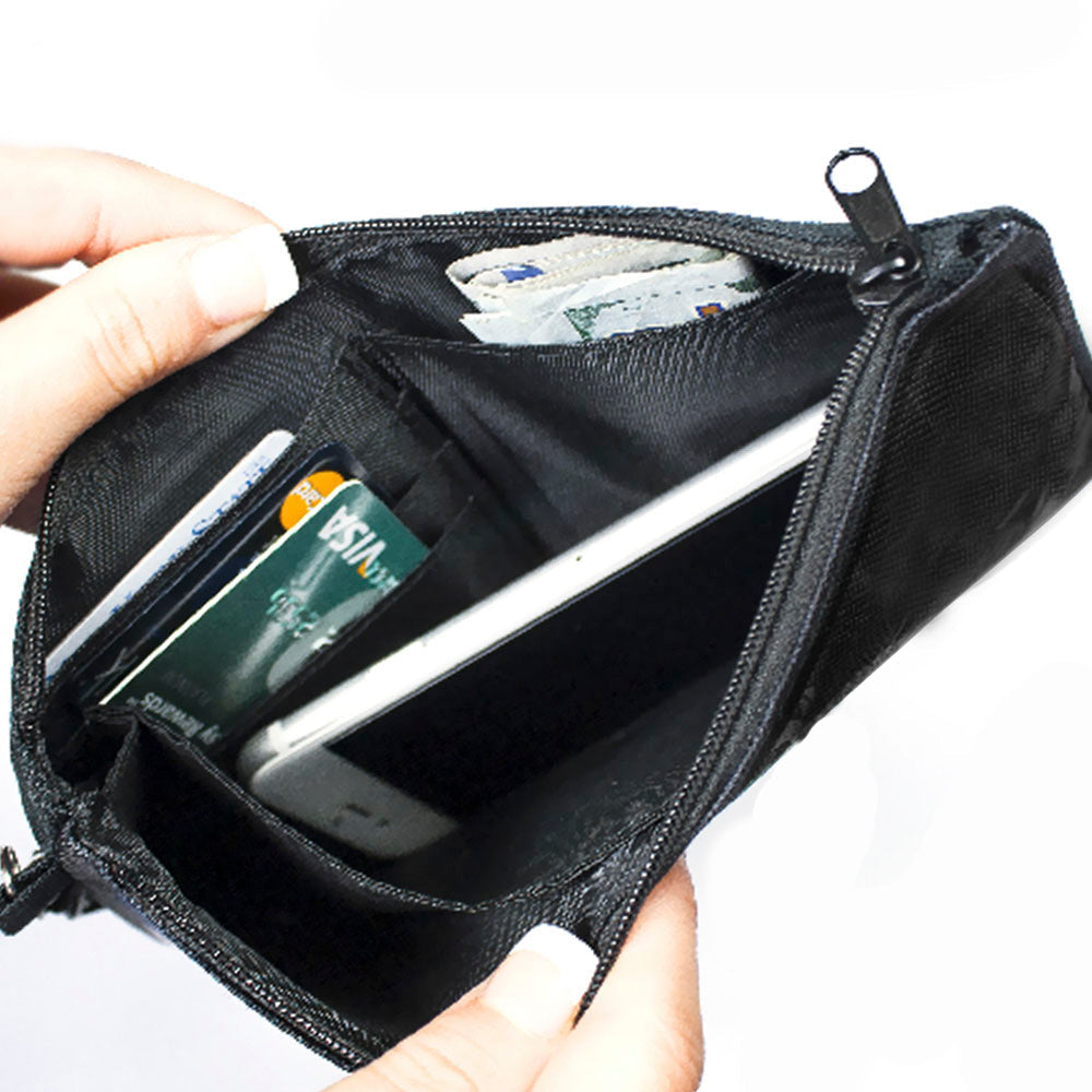 Canvas Zipper Wallet - LARGE - Peanuts Gang HAPINESS IS BEING ONE OF THE GANG Group Pose Green