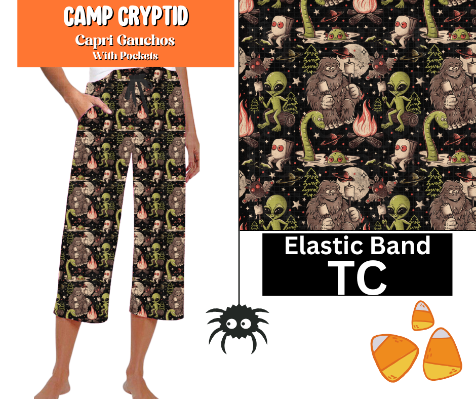 Camp Cryptid Capri Gauchos